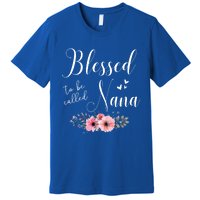 Blessed To Be Nana Grandma MotherS Day Christmas Premium T-Shirt