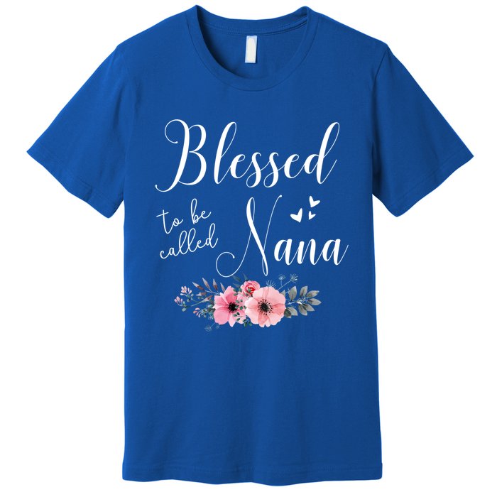 Blessed To Be Nana Grandma MotherS Day Christmas Premium T-Shirt