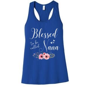 Blessed To Be Nana Grandma MotherS Day Christmas Women's Racerback Tank