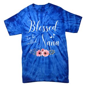 Blessed To Be Nana Grandma MotherS Day Christmas Tie-Dye T-Shirt