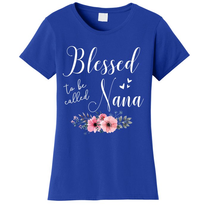 Blessed To Be Nana Grandma MotherS Day Christmas Women's T-Shirt