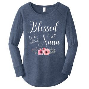 Blessed To Be Nana Grandma MotherS Day Christmas Women's Perfect Tri Tunic Long Sleeve Shirt