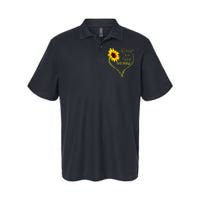 Blessed To Be Called Memaw Sunflower Heart Softstyle Adult Sport Polo