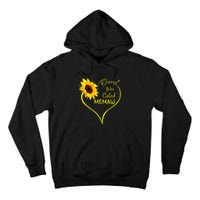 Blessed To Be Called Memaw Sunflower Heart Tall Hoodie