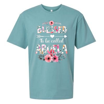 Blessed To Be Called Abuela Funny Abuela Mothers Day Sueded Cloud Jersey T-Shirt