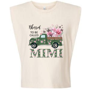 Blessed To Be Called Mimi Mother Day Birthday Christmas Mimi Garment-Dyed Women's Muscle Tee