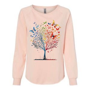 Butterfly Tree Beautiful Graphic Womens California Wash Sweatshirt