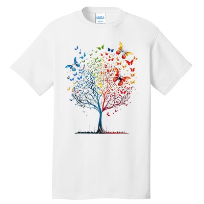 Butterfly Tree Beautiful Graphic Tall T-Shirt