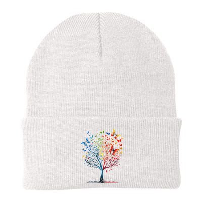 Butterfly Tree Beautiful Graphic Knit Cap Winter Beanie
