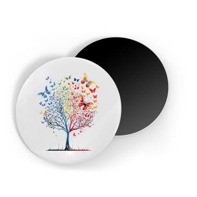 Butterfly Tree Beautiful Graphic Magnet