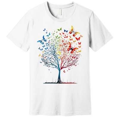 Butterfly Tree Beautiful Graphic Premium T-Shirt