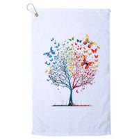 Butterfly Tree Beautiful Graphic Platinum Collection Golf Towel