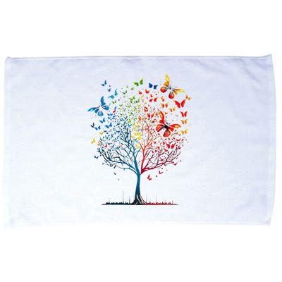 Butterfly Tree Beautiful Graphic Microfiber Hand Towel