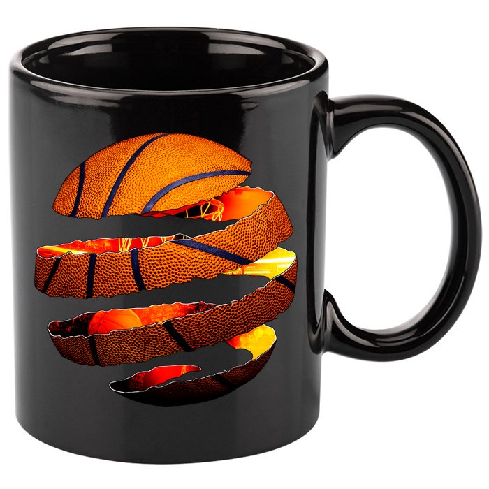 Basketball Tear 11oz C Handle Ceramic Mug