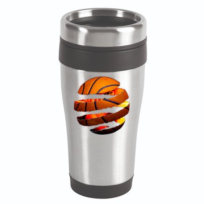 Basketball Tear 16oz Travel Tumbler