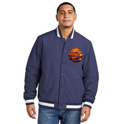 Basketball Tear Insulated Varsity Jacket