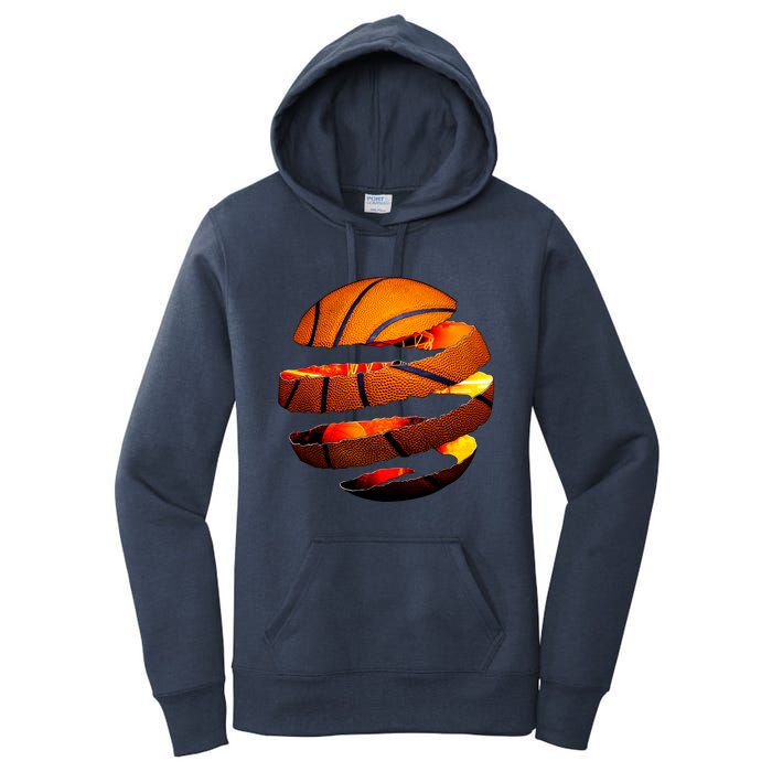 Basketball Tear Women's Pullover Hoodie