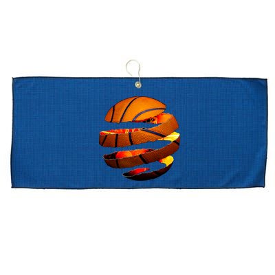 Basketball Tear Large Microfiber Waffle Golf Towel