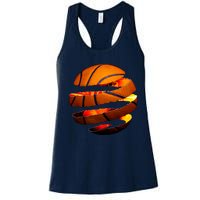 Basketball Tear Women's Racerback Tank