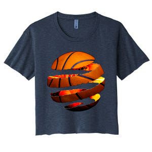 Basketball Tear Women's Crop Top Tee