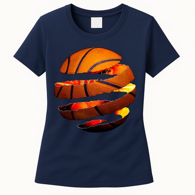 Basketball Tear Womens T-Shirt
