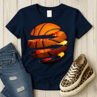 Basketball Tear Womens T-Shirt