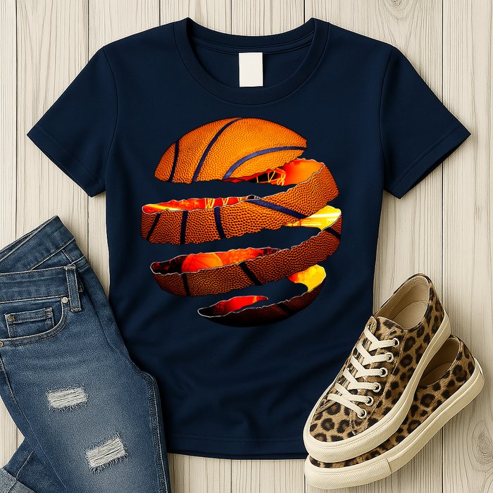 Basketball Tear Womens T-Shirt