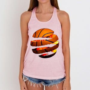 Basketball Tear Women's Knotted Racerback Tank