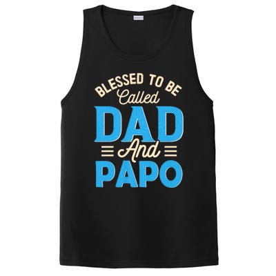 Blessed To Be Called Dad And Papo FatherS Day Grandpa PosiCharge Competitor Tank