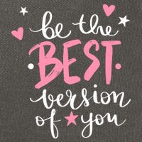Be The Best Version Of You Cute Gift Cotton Canvas Backpack