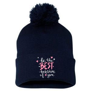 Be The Best Version Of You Cute Gift Pom Pom 12in Knit Beanie