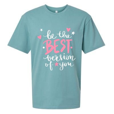 Be The Best Version Of You Cute Gift Sueded Cloud Jersey T-Shirt