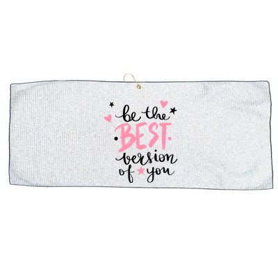 Be The Best Version Of You Cute Gift Large Microfiber Waffle Golf Towel