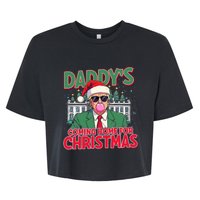 Bubblegum Trump Blowing Christmas Trump Bella+Canvas Jersey Crop Tee