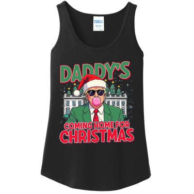 Bubblegum Trump Blowing Christmas Trump Ladies Essential Tank