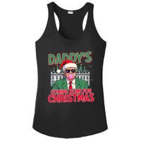 Bubblegum Trump Blowing Christmas Trump Ladies PosiCharge Competitor Racerback Tank