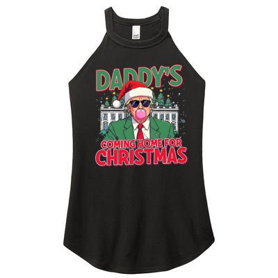 Bubblegum Trump Blowing Christmas Trump Women’s Perfect Tri Rocker Tank