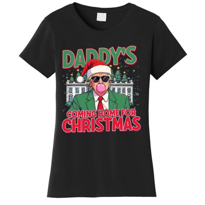 Bubblegum Trump Blowing Christmas Trump Women's T-Shirt