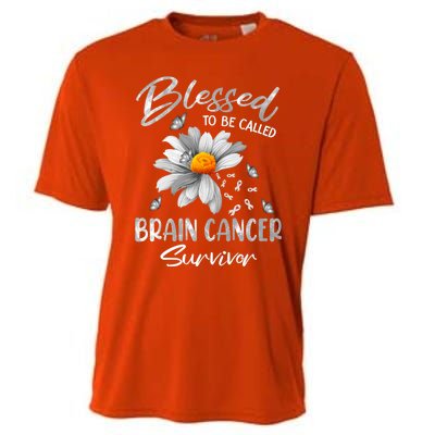 Blessed To Be Called Brain Cancer Survivor Gift Cooling Performance Crew T-Shirt