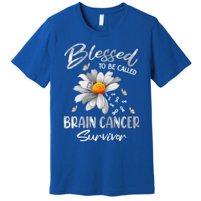 Blessed To Be Called Brain Cancer Survivor Gift Premium T-Shirt