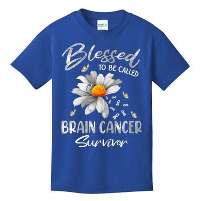 Blessed To Be Called Brain Cancer Survivor Gift Kids T-Shirt