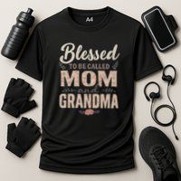 Blessed to Be Called Mom and Grandma Cooling Performance Crew T-Shirt