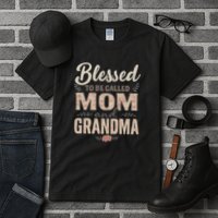 Blessed to Be Called Mom and Grandma Tall T-Shirt