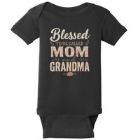 Blessed to Be Called Mom and Grandma Baby Bodysuit
