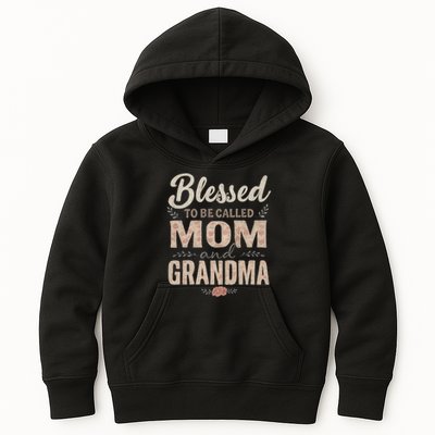 Blessed to Be Called Mom and Grandma Kids Hoodie