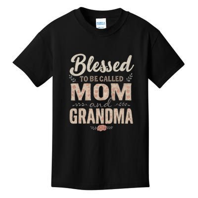 Blessed to Be Called Mom and Grandma Kids T-Shirt
