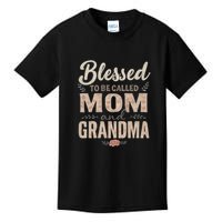 Blessed to Be Called Mom and Grandma Kids T-Shirt