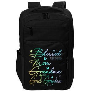 Blessed To Be Called Mom Grandma Impact Tech Backpack