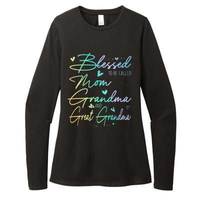 Blessed To Be Called Mom Grandma Womens CVC Long Sleeve Shirt