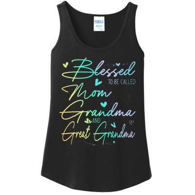 Blessed To Be Called Mom Grandma Ladies Essential Tank